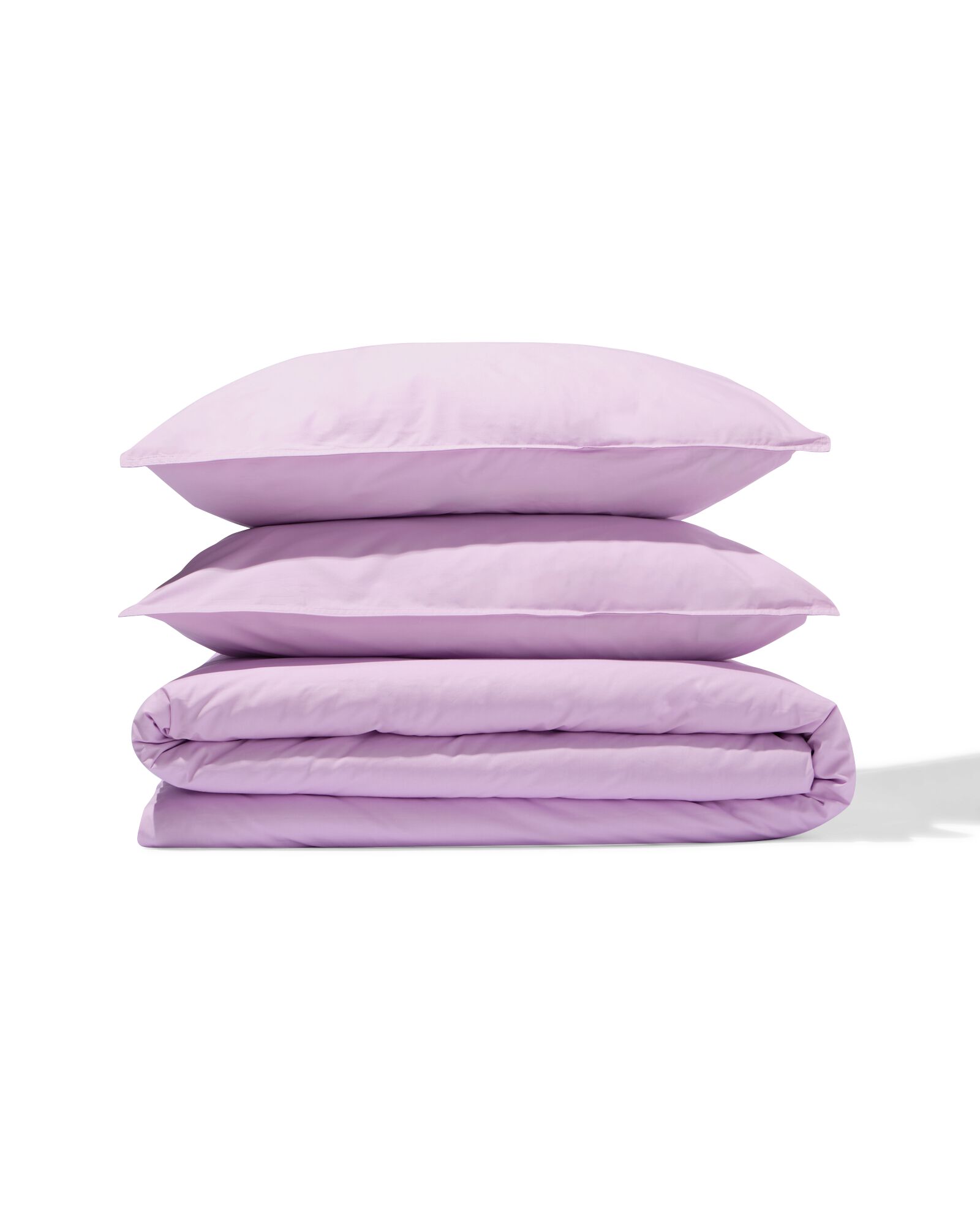 housse de couette 240x200/220cm percale lilas - 5750166 - HEMA