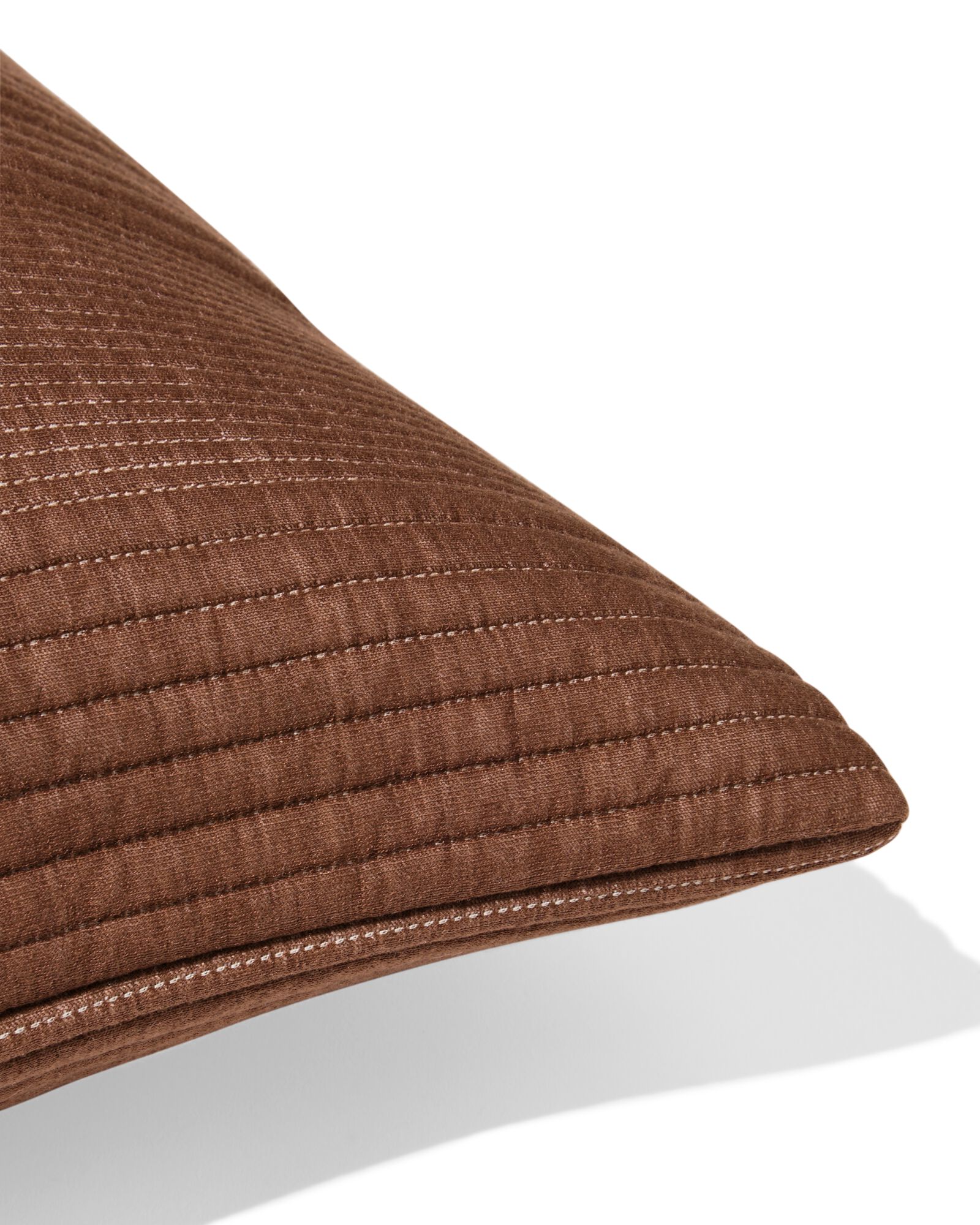 kussenhoes 50x50cm jersey bruin - 7325182 - HEMA