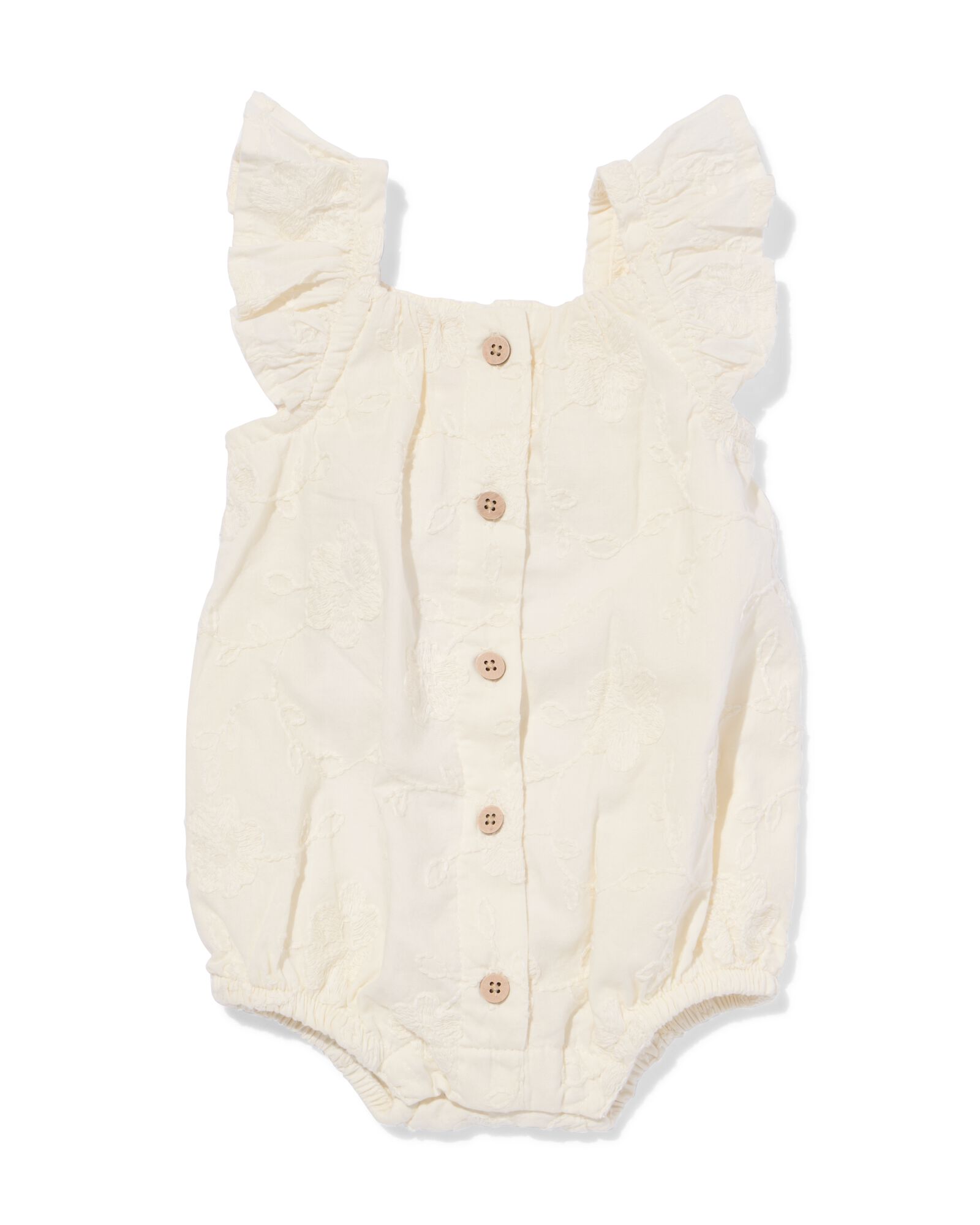 body b&eacute;b&eacute; &agrave; fleurs brod&eacute;es &eacute;cru &eacute;cru - 33452220ECRU - HEMA