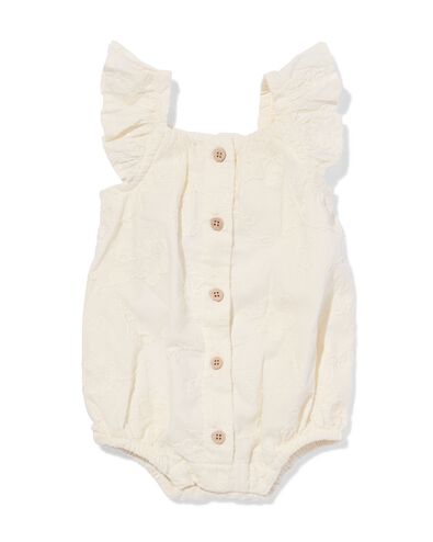 body b&eacute;b&eacute; &agrave; fleurs brod&eacute;es &eacute;cru &eacute;cru - 33452220ECRU - HEMA