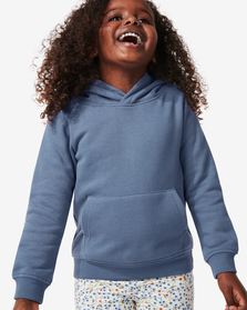 Kinder-Sweatshirt mit Kapuze blau blau - 1000029617 - HEMA