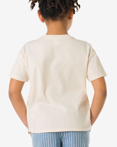 t-shirt enfant jersey fleurs &eacute;cru &eacute;cru - 30854047ECRU - HEMA