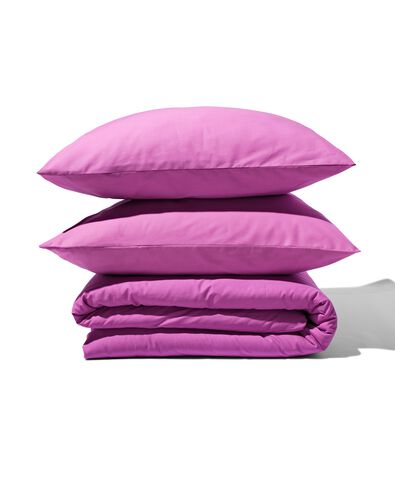 dekbedovertrek 240x200/220cm zacht katoen violet - 5750069 - HEMA
