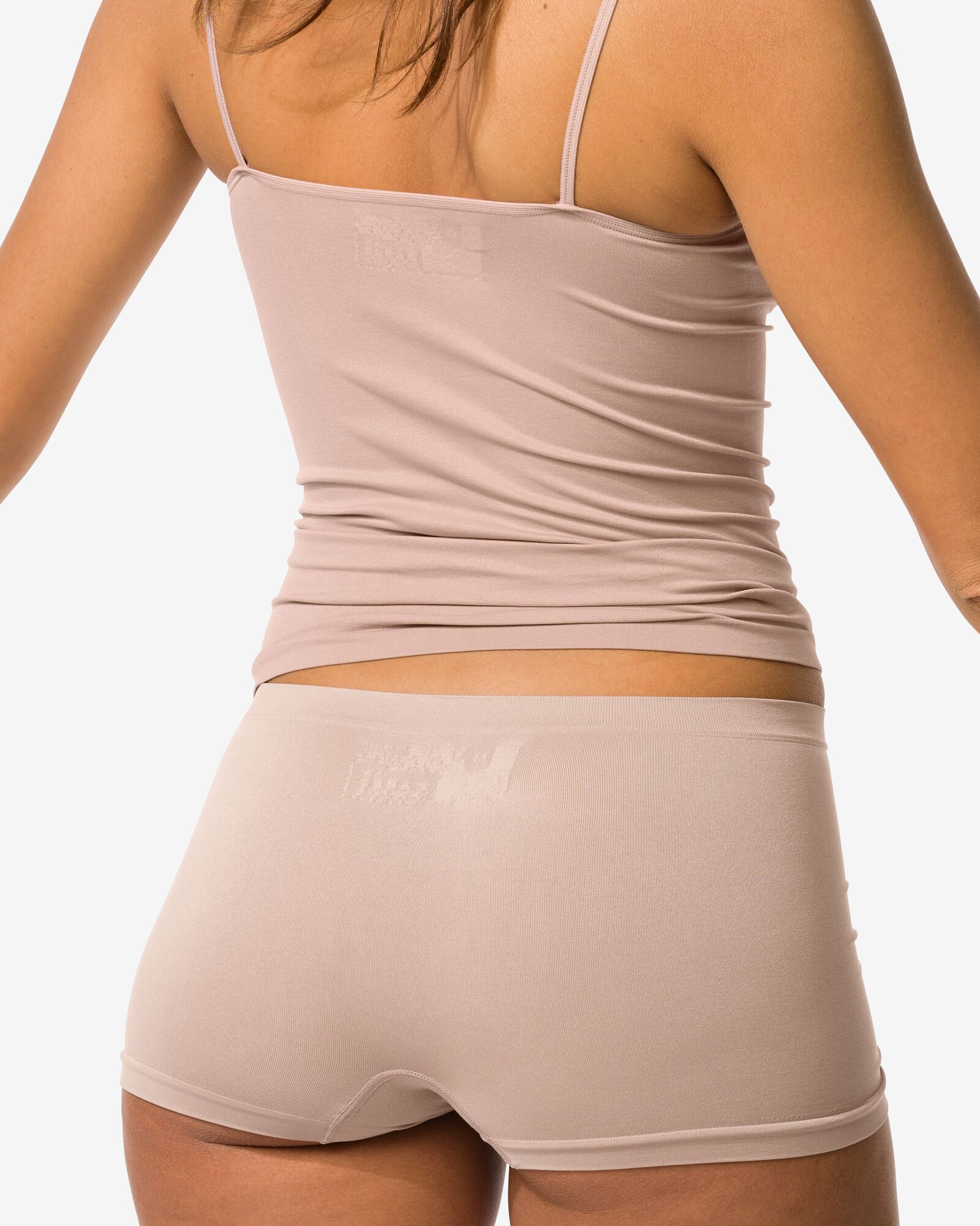 damesboxer naadloos micro beige beige - 19607650BEIGE - HEMA