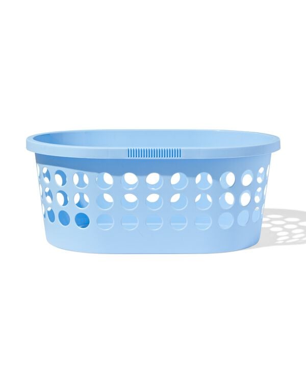W&auml;schekorb 30 l, 58,2 &times; 39 &times; 25 cm, hellblau - 20500291 - HEMA