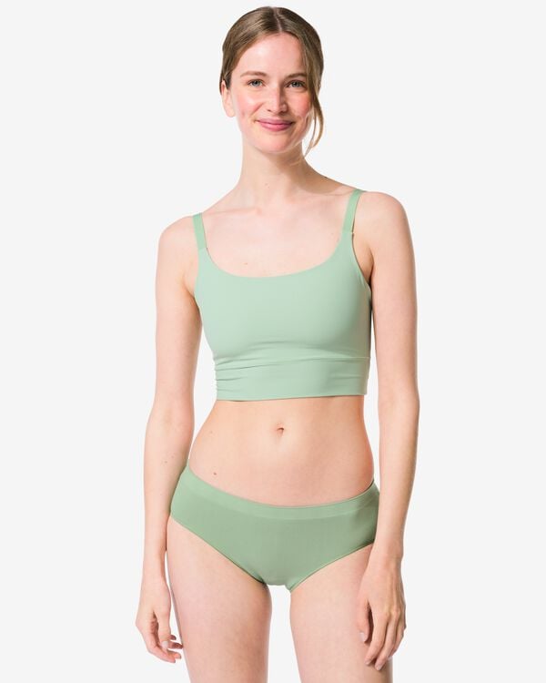 dameshipster naadloos micro met kant groen groen - 19603035GREEN - HEMA