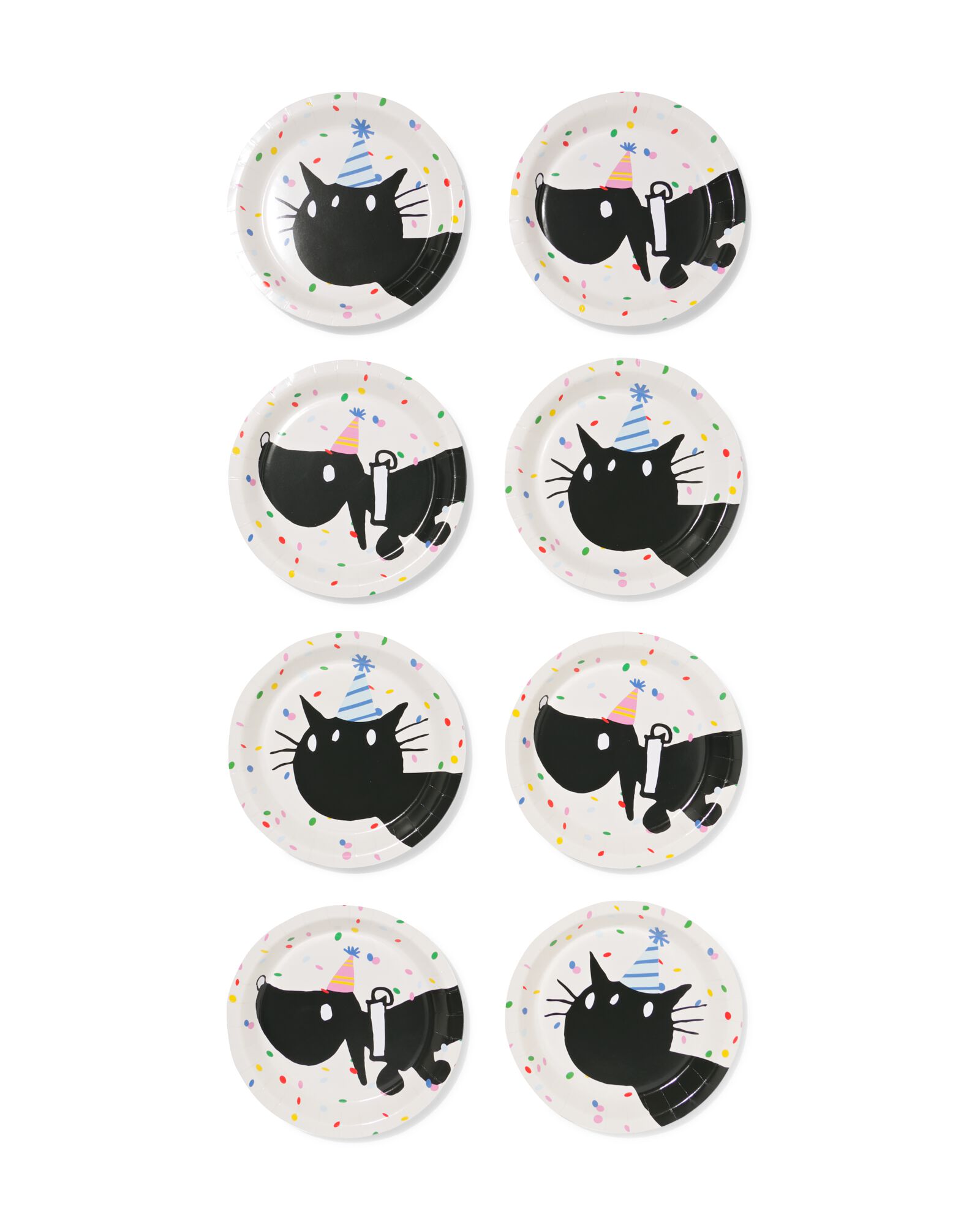 Takkie en Siepie gebaksbordjes ⌀17.5cm papier - 8 stuks - 14250411 - HEMA