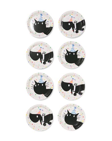 Takkie en Siepie gebaksbordjes ⌀17.5cm papier - 8 stuks - 14250411 - HEMA