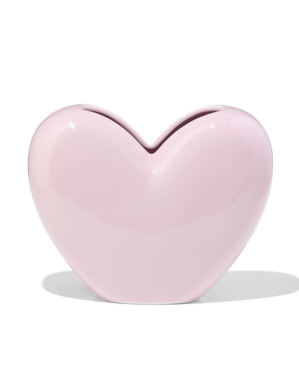 Vase 19 cm, Herz aus Keramik - 61100530 - HEMA