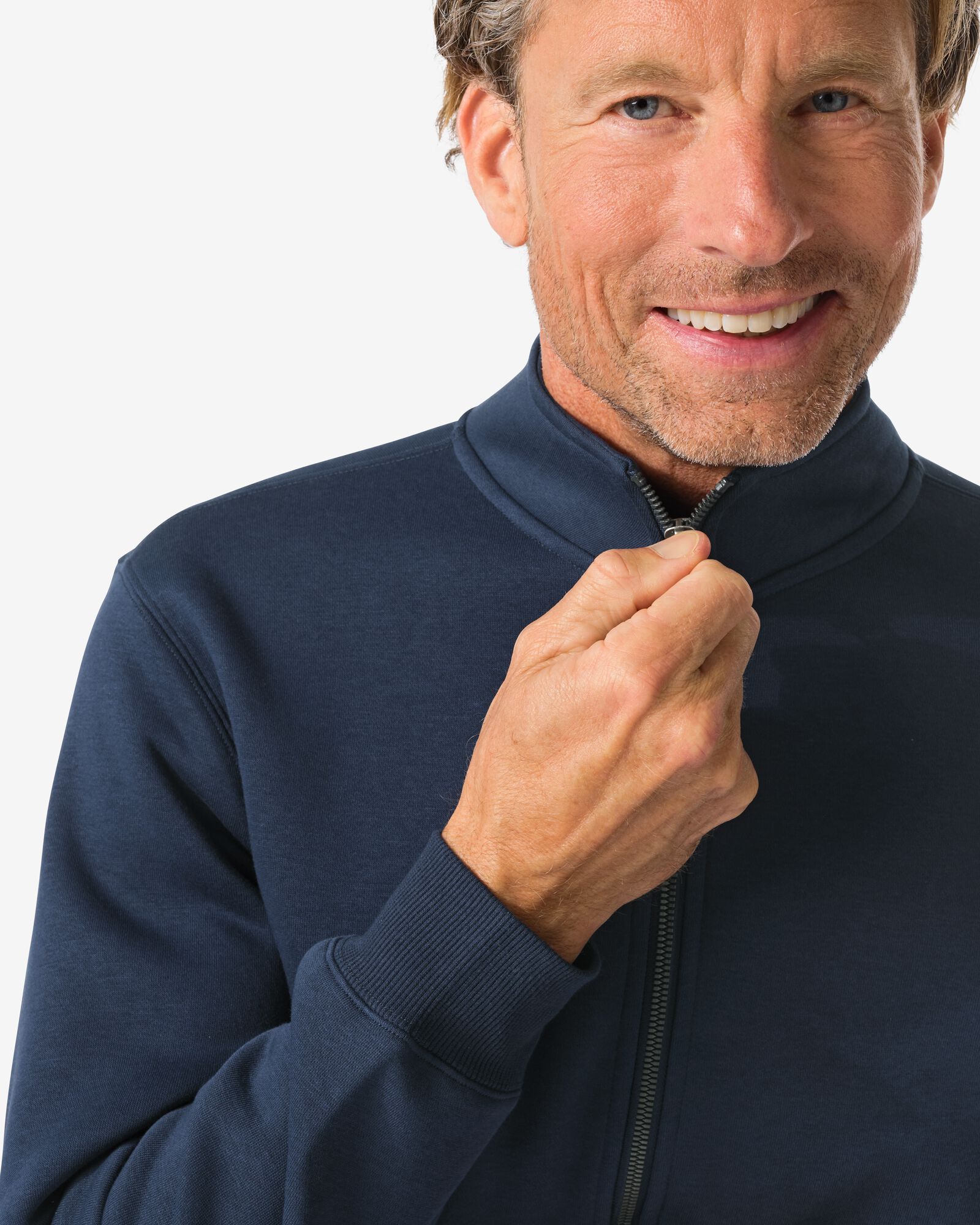 Herren-Sweatjacke Nielson dunkelblau dunkelblau - 2101440DARKBLUE - HEMA