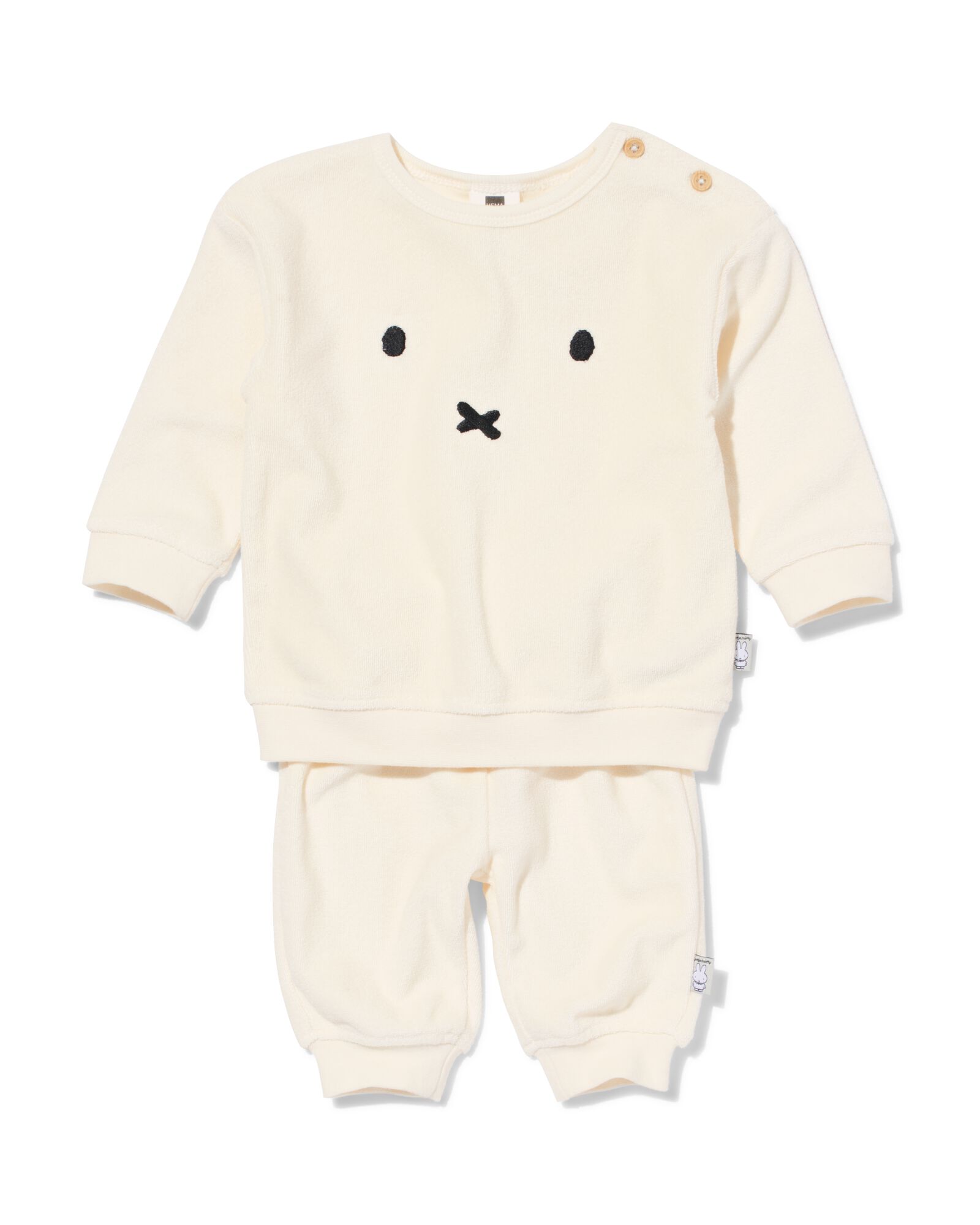 ensemble nouveau-n&eacute; Miffy terry &eacute;cru &eacute;cru - 33412020ECRU - HEMA