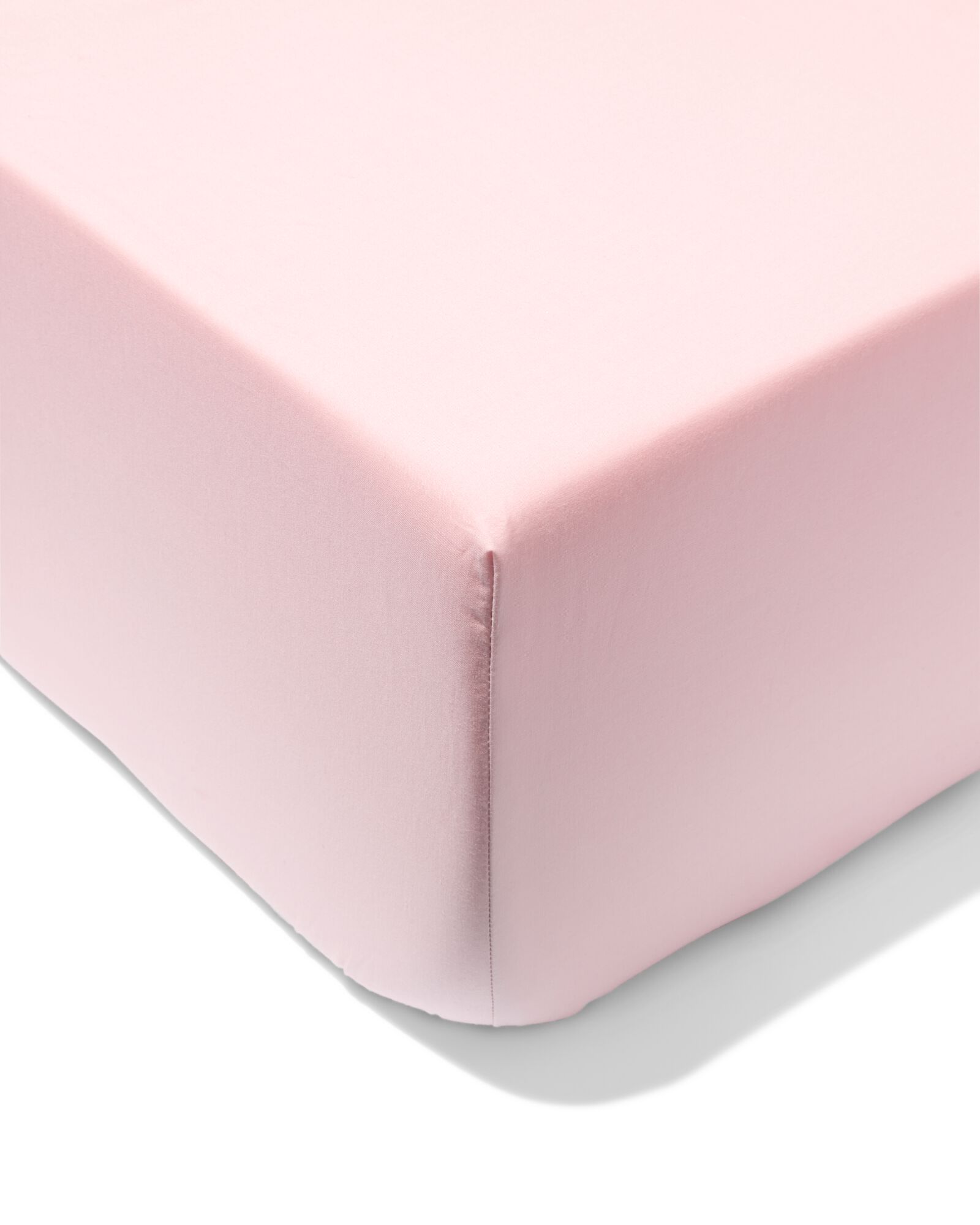 drap-housse 90x200cm coton doux rose p&acirc;le - 5160036 - HEMA