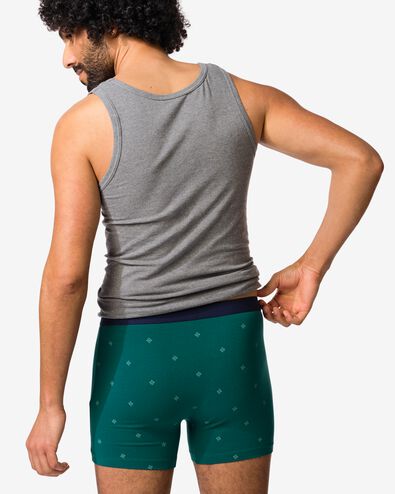 herenboxer strepen - 3 stuks groen groen - 19168300GREEN - HEMA