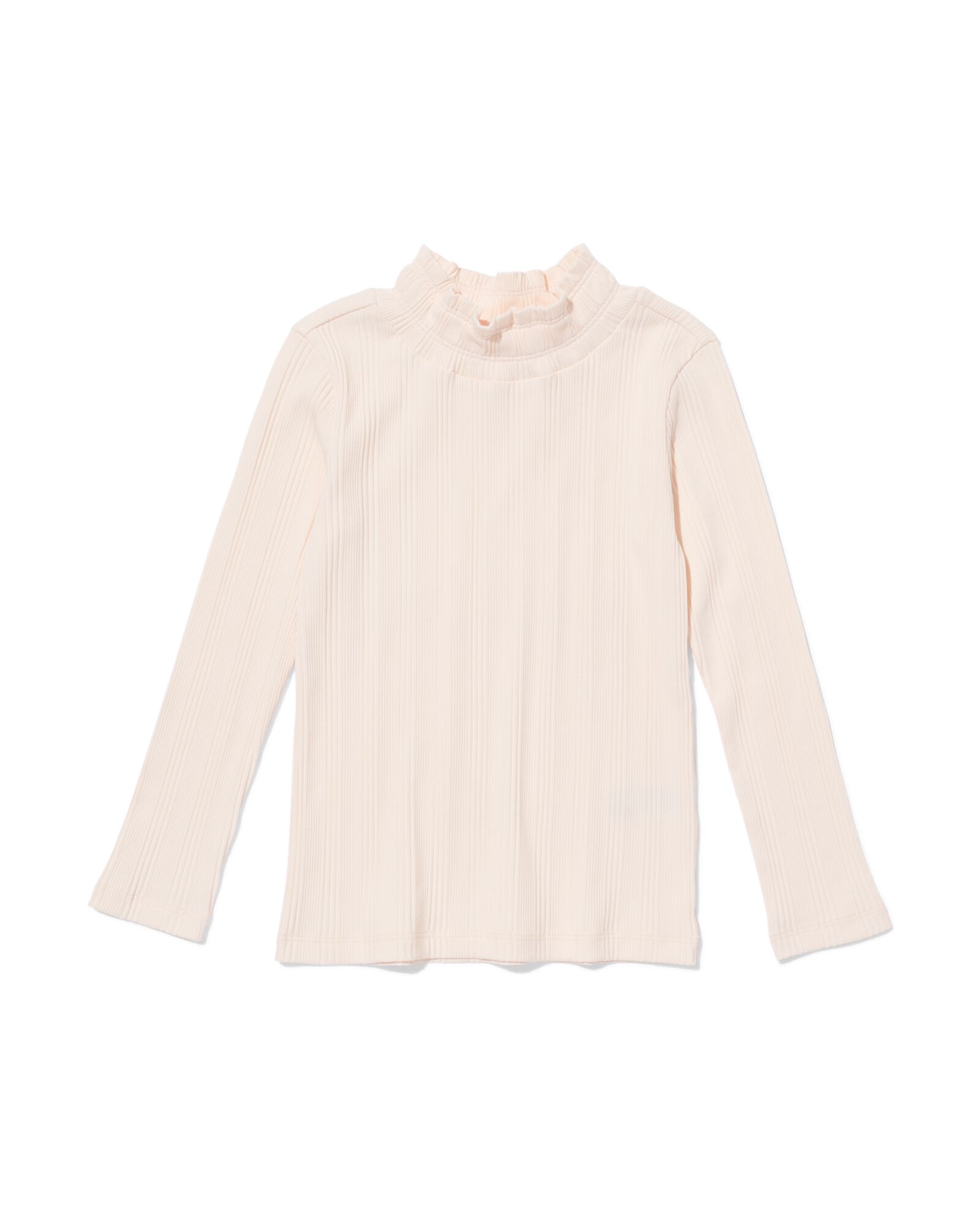 kinder T-shirt rib  ecru ecru - 30828321ECRU - HEMA