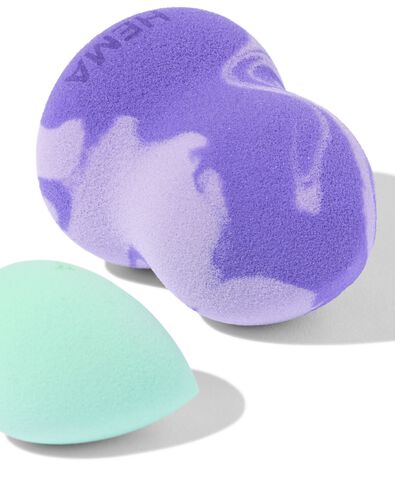 set d'&eacute;ponges &agrave; maquillage - 3 pi&egrave;ces - 11201027 - HEMA