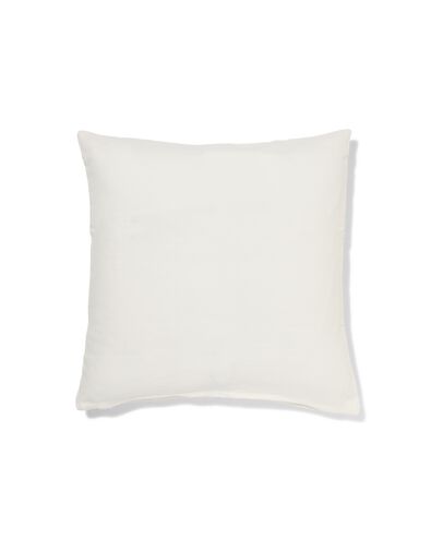 housse de coussin 50x50cm coton matelass&eacute; blanc - 7326004 - HEMA