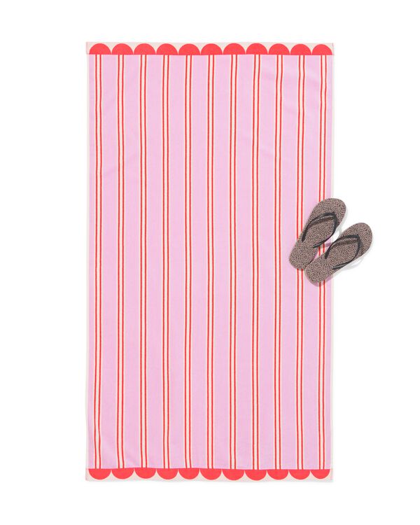 Kinder-Strandtuch 80 &times; 140 cm, Velours, gestreift - 5200256 - HEMA