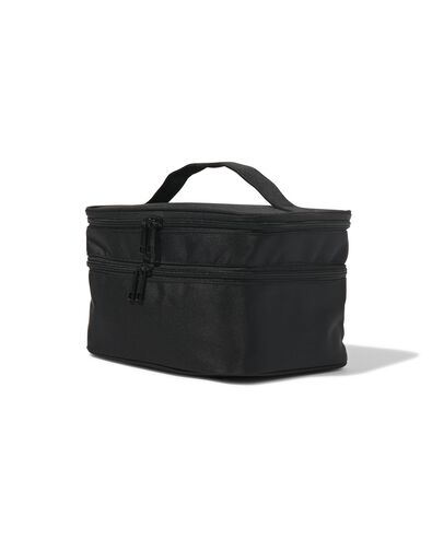 Beautycase mit Organizer, schwarz, 17 x 25 x 15 cm - 11890613 - HEMA