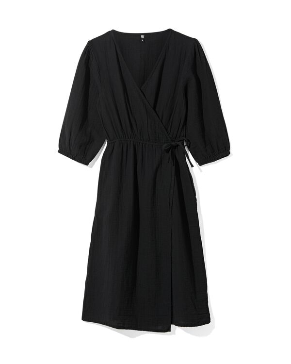 robe portefeuille femme Ruby noir noir - 36249570BLACK - HEMA