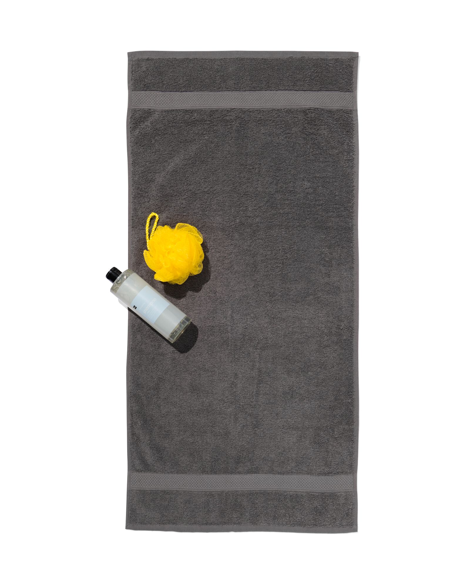 serviette de bain - 50x100 cm - qualit&eacute; &eacute;paisse - gris fonc&eacute; gris fonc&eacute; serviette 50 x 100 - 5212602 - HEMA