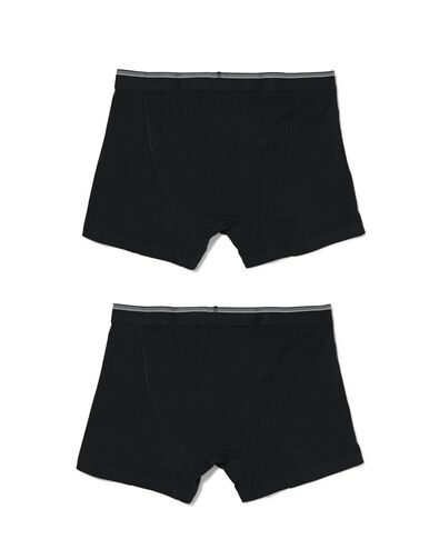 2 shorts homme modèle court grand confort grandes tailles noir XXXL - 19121803 - HEMA