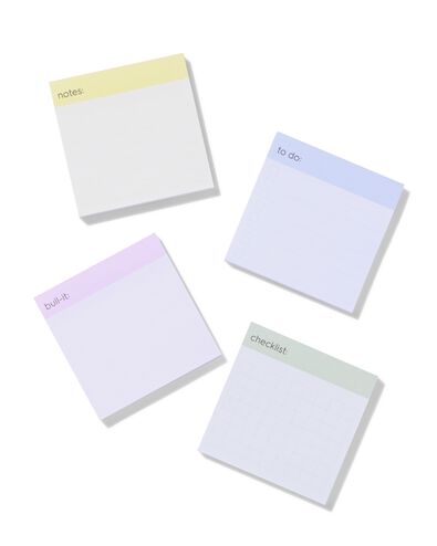 blocs m&eacute;mos autocollants avec impression 7.5x7.5 - 400 feuillets - 14170190 - HEMA