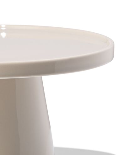 pr&eacute;sentoir &agrave; g&acirc;teau ⌀18x8cm Knap new bone gris - 9650319 - HEMA