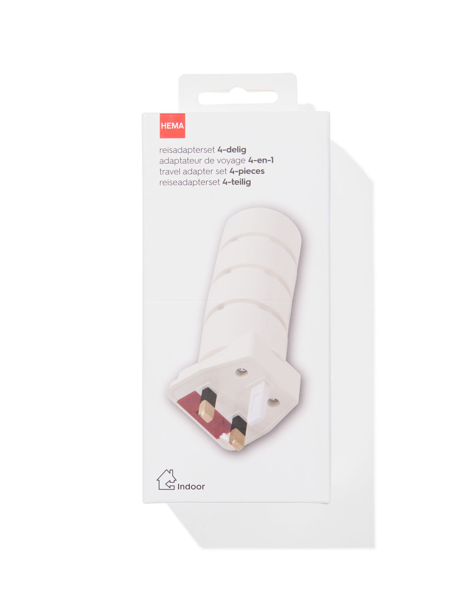 adaptateur de voyage 4 pi&egrave;ces - 18640059 - HEMA