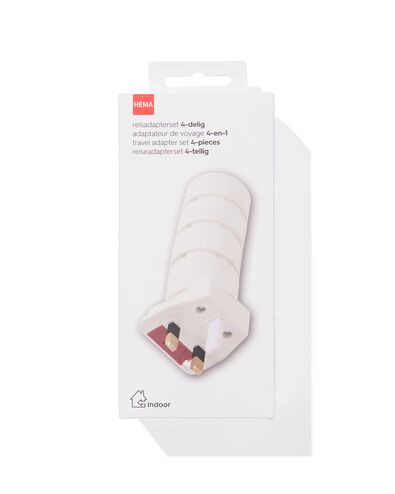 adaptateur de voyage 4 pi&egrave;ces - 18640059 - HEMA