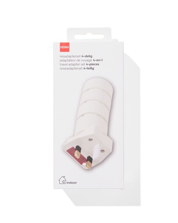 adaptateur de voyage 4 pi&egrave;ces - 18640059 - HEMA