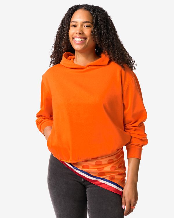 Damen-Pullover Elsa aus Jersey, K&ouml;nigstag orange orange - 36208760ORANGE - HEMA