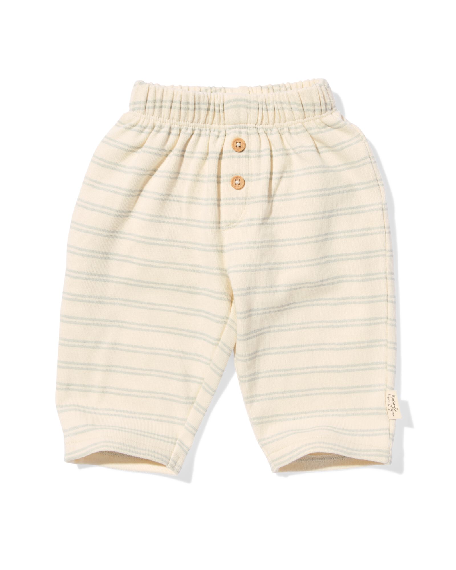 pantalon nouveau-n&eacute; rayures &eacute;cru &eacute;cru - 33446520ECRU - HEMA