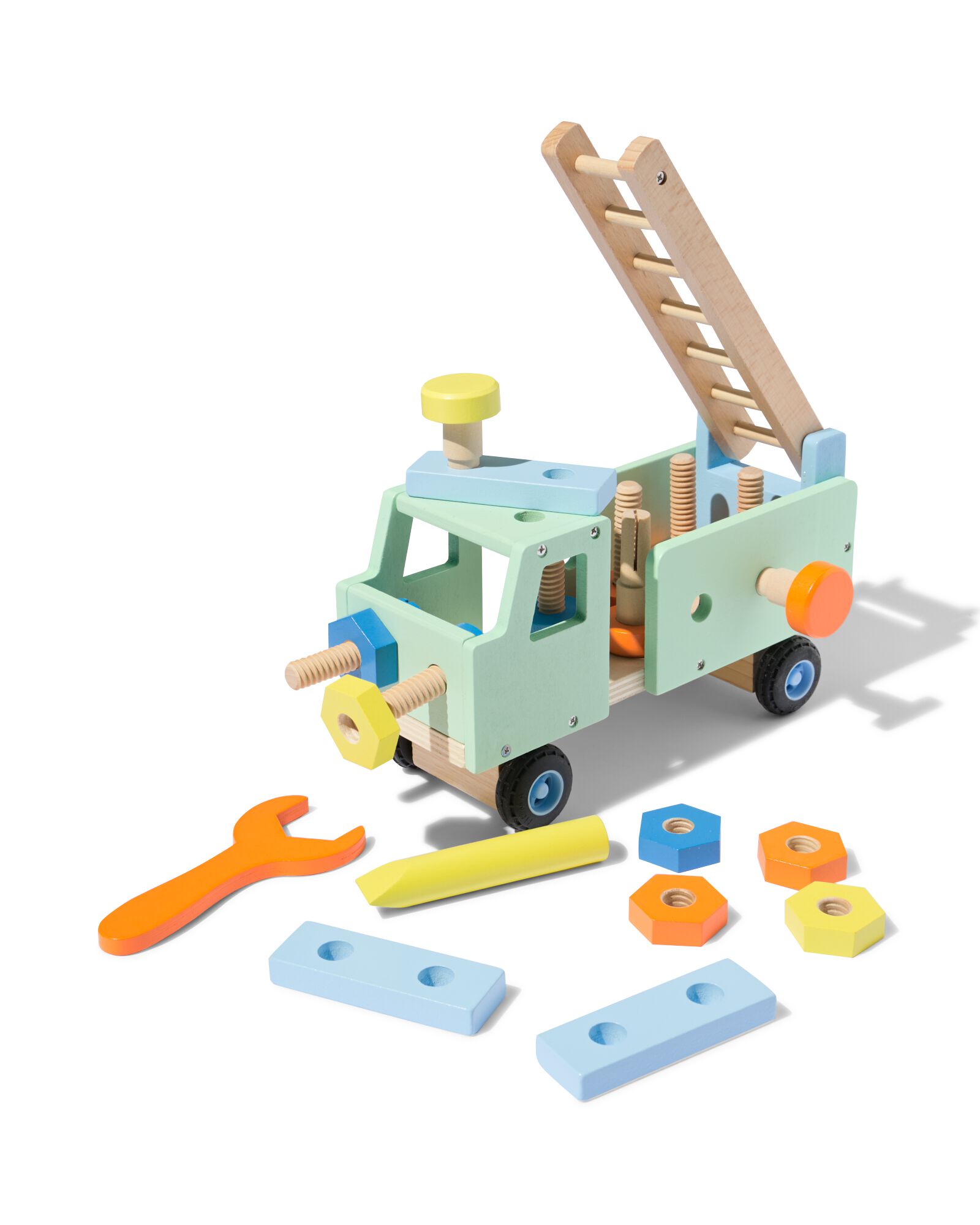 houten constructie truck 22-delig - 15100571 - HEMA