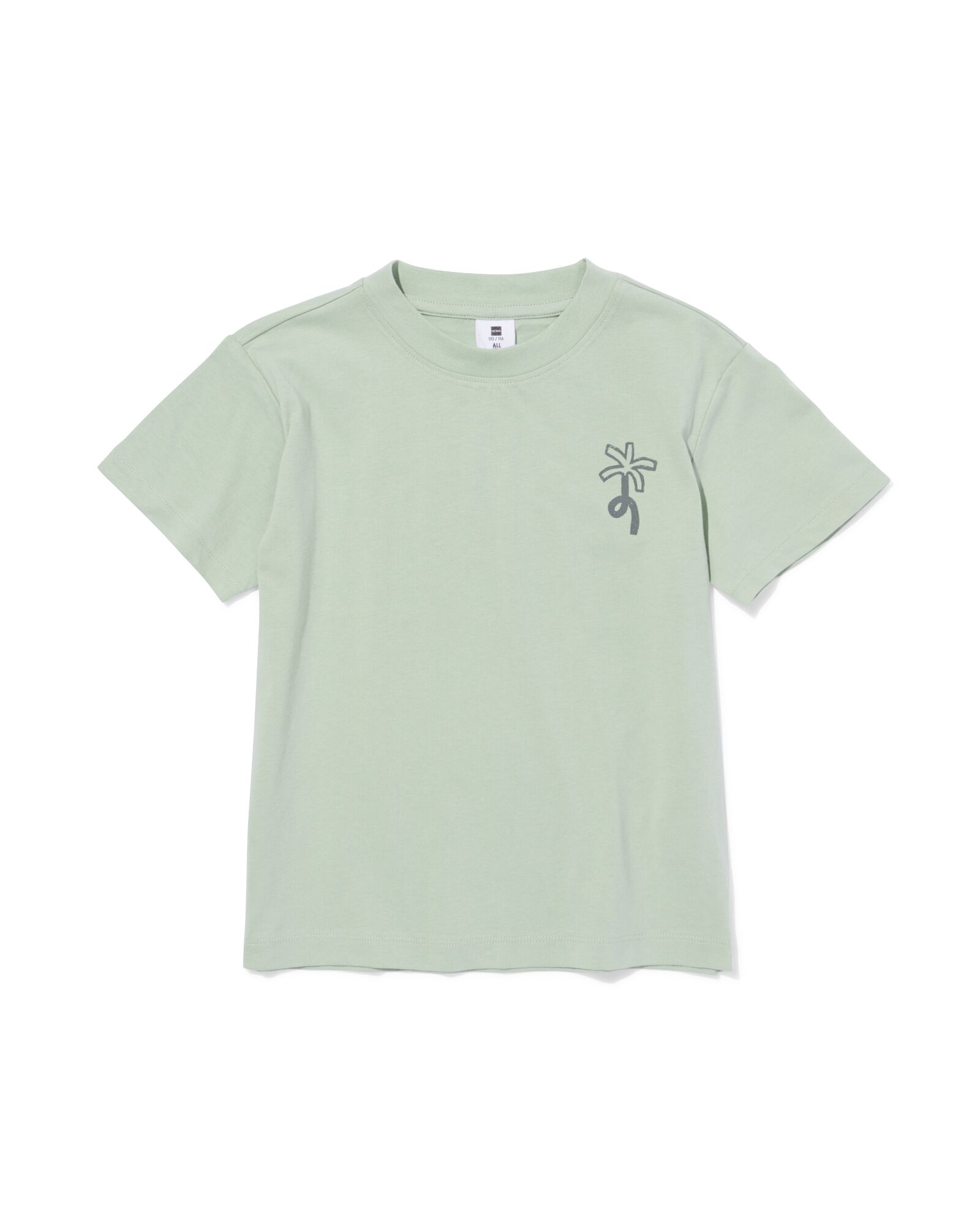 kinder T-shirt palm groen groen - 30717705GREEN - HEMA