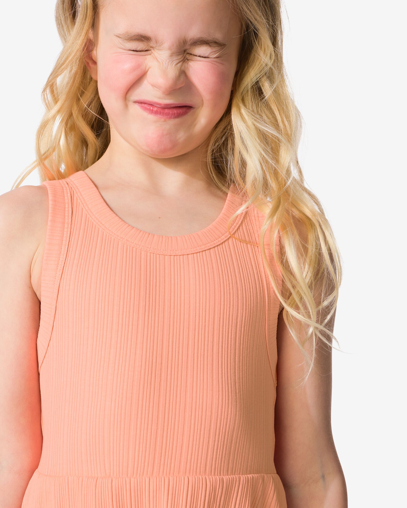 robe enfant trap&egrave;ze c&ocirc;tel&eacute;e corail corail - 30849119CORAL - HEMA