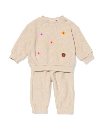 v&ecirc;tements pour b&eacute;b&eacute; ensemble sweat fleurs - 33048273 - HEMA