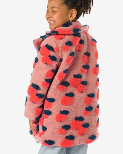 Kinderjacke, Teddy, &Auml;pfel altrosa - 30825218OLDPINK - HEMA
