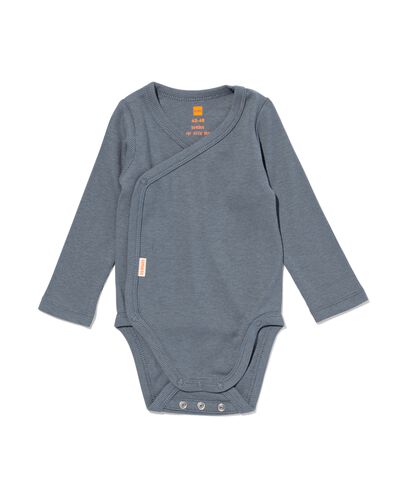 body de croissance b&eacute;b&eacute; c&ocirc;tel&eacute; avec bambou stretch  gris fonc&eacute; - 33401620DARKGREY - HEMA