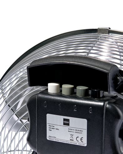 ventilateur de plancher extra power chrom&eacute; &Oslash;35cm - 80200021 - HEMA