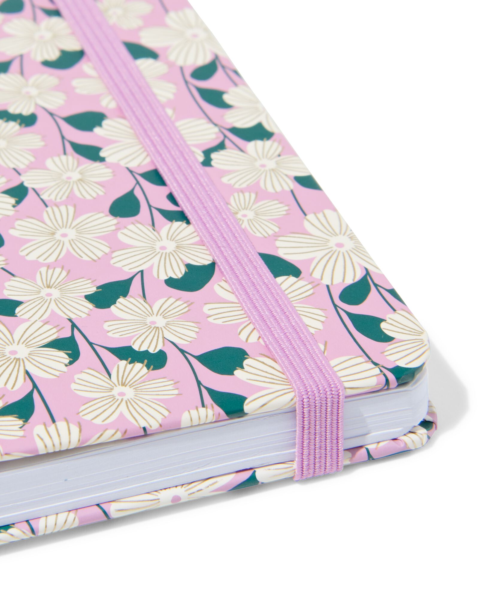 carnet A6 lign&eacute; avec fleurs - 14100216 - HEMA