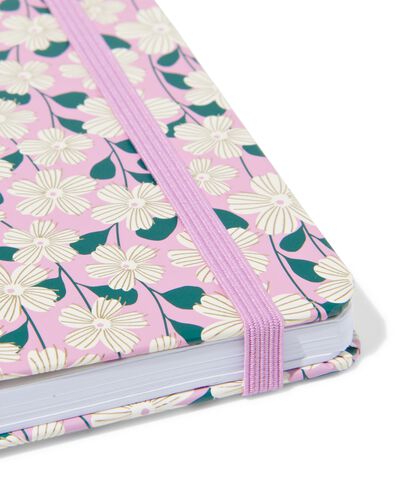 carnet A6 lign&eacute; avec fleurs - 14100216 - HEMA