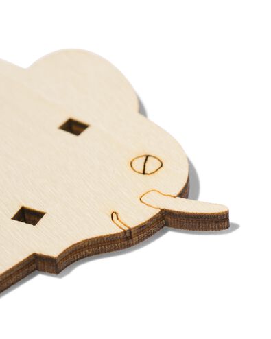 Bauplatte 3D, Holz, Elefant - 15900510 - HEMA