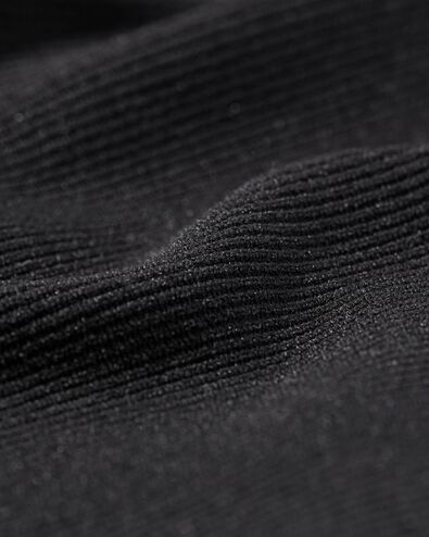 legging de sport femme sans coutures côte noir noir - 36030343BLACK - HEMA
