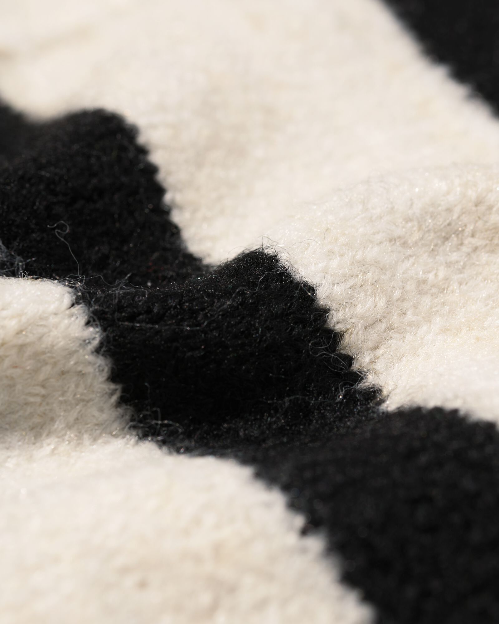 gilet maill&eacute; Lana pour femmes blanc/noir - 36375185WHITEBLACK - HEMA