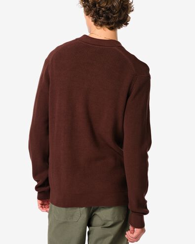 pull homme Ronin marron fonc&eacute; marron fonc&eacute; - 2170020DARKBROWN - HEMA
