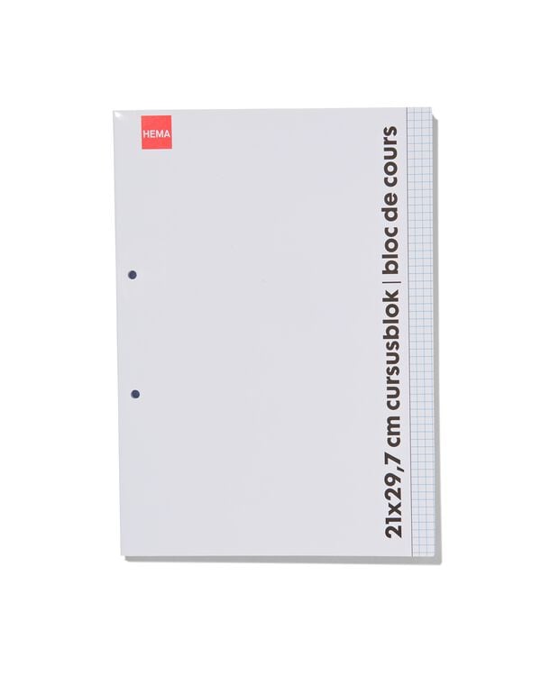 bloc de cours - A4 - carreaux 5 mm - 14122374 - HEMA