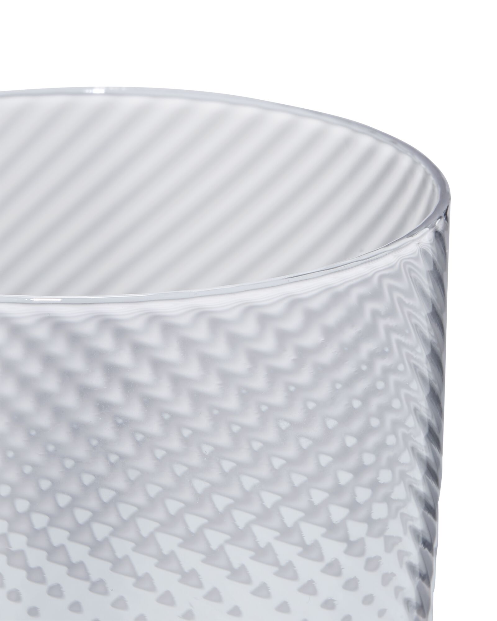 verre &agrave; eau en verre Bergen &agrave; relief torsad&eacute; - 9401152 - HEMA