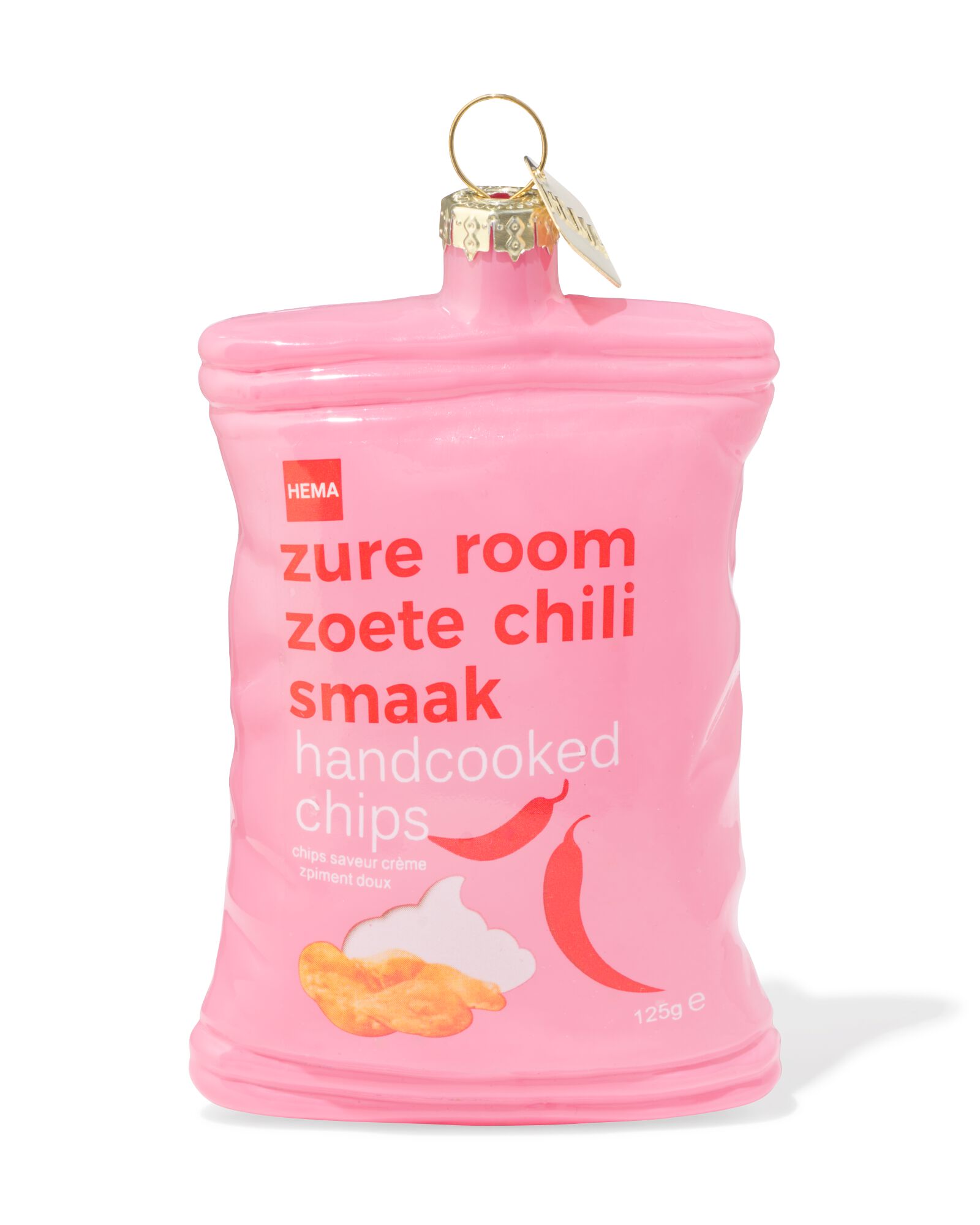 Weihnachtsanh&auml;nger, 10,5 cm, Glas, Chips - 25102115 - HEMA