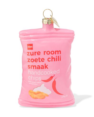 Weihnachtsanh&auml;nger, 10,5 cm, Glas, Chips - 25102115 - HEMA