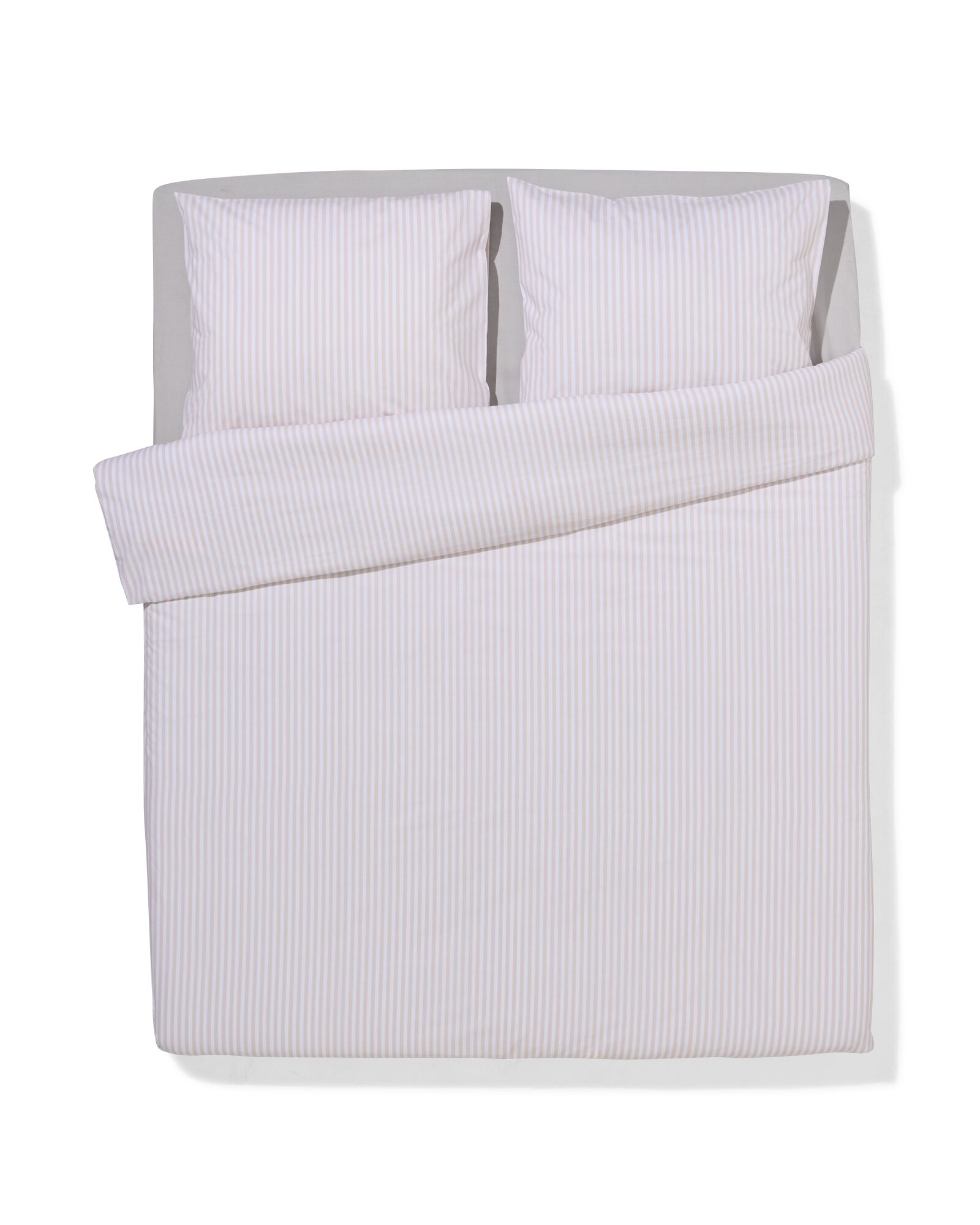 housse de couette 240x200/220cm coton doux beige - 5750136 - HEMA